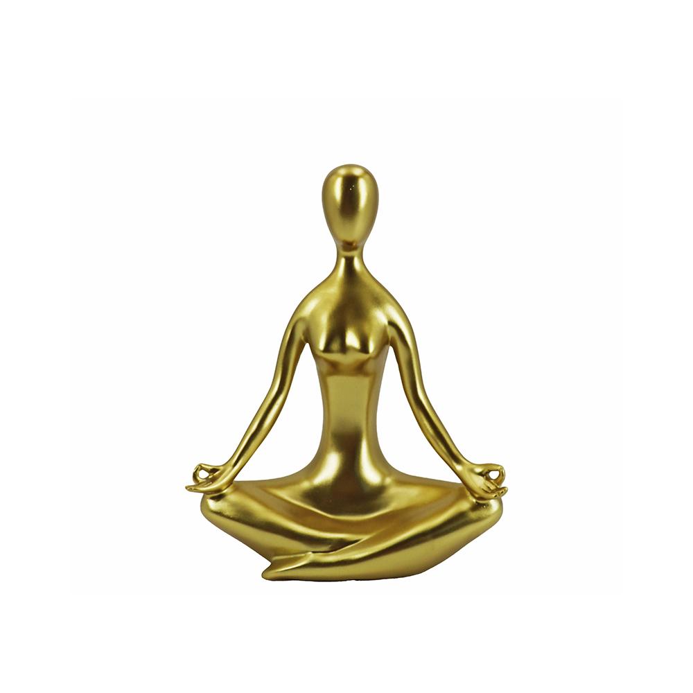 Διακοσμητική φιγούρα Yoga σε χρυσό χρ.,24.5cm Zaros HE559