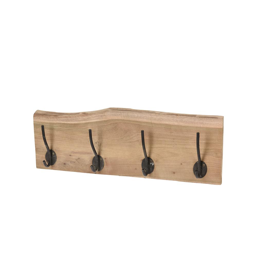 Κρεμάστρα 4 θέσεις, ξύλο teak 50cm Zaros HE643