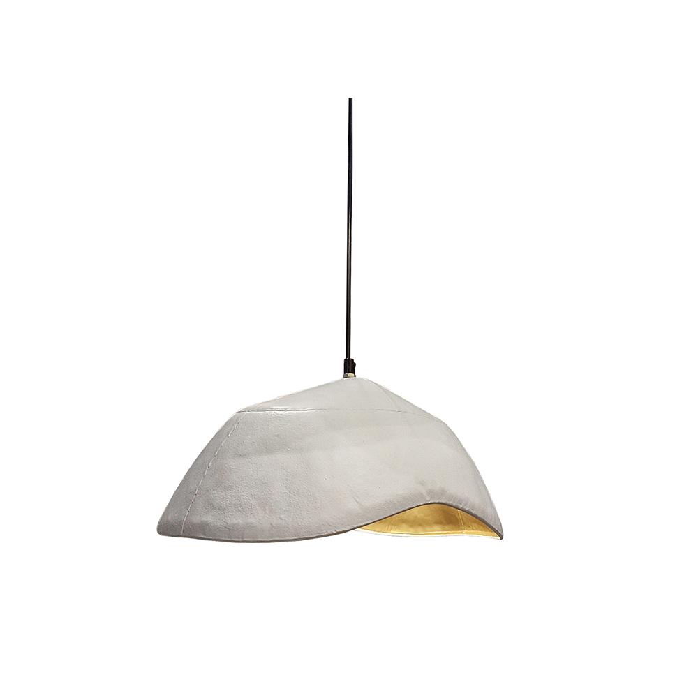 Φωτιστικο ασυμμετρο σχδ. λευκό/χρυσό 42cm Zaros LS239-W