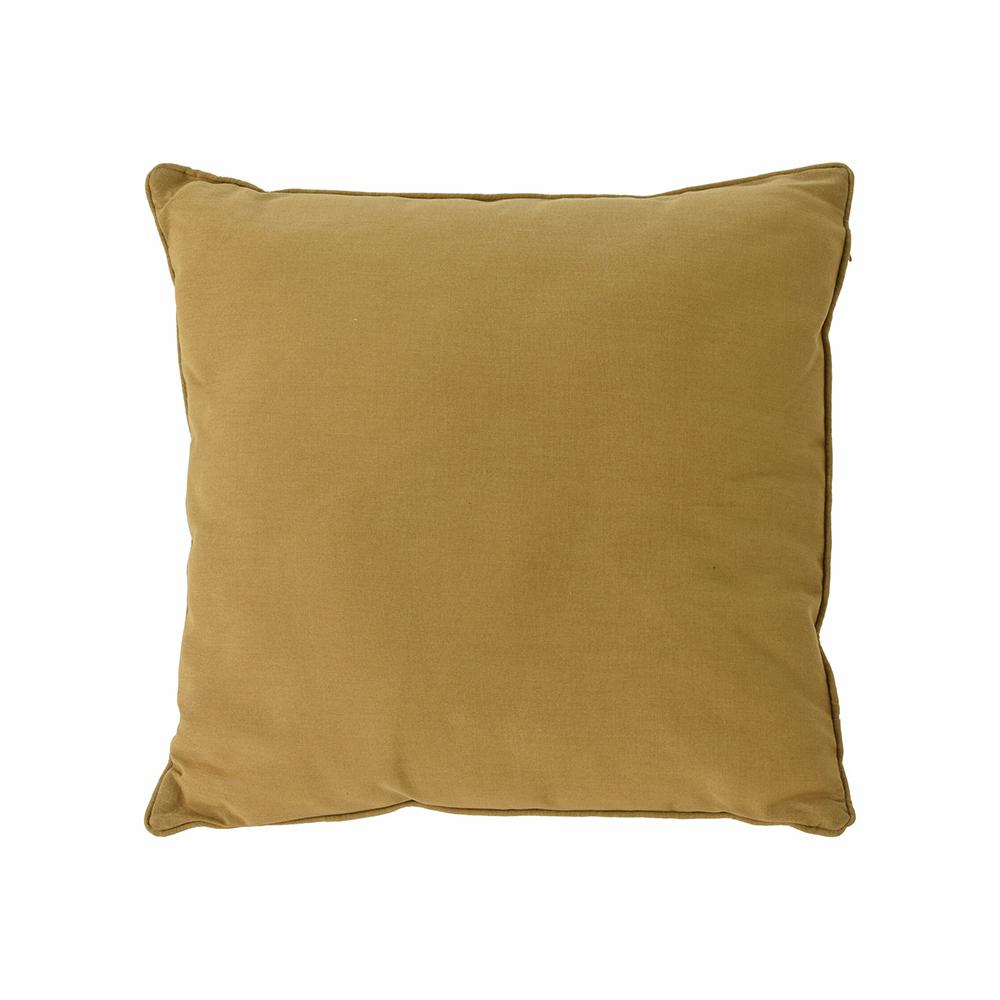 Μαξιλάρι polyester με ρέλι 45x45cm,ώχρα Zaros MH445