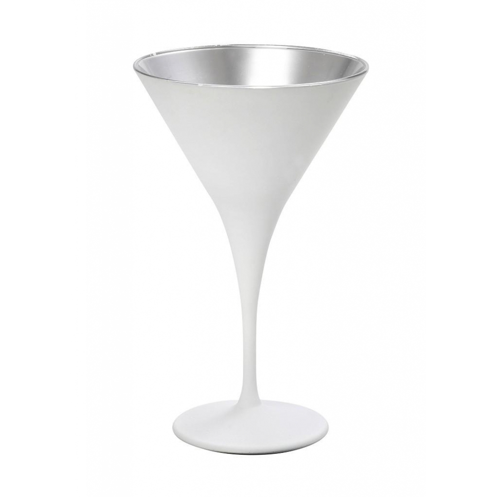 DIS. MAYA WHITE SILVER ΠΟΤΗΡΙ MARTINI ''ΚΩΝΙΚΟ'' ΛΕΥΚΟ-ΑΣΗΜΙ MAT 250CC 10,5Χ17,5ΕΚ Espiel RAB319K6