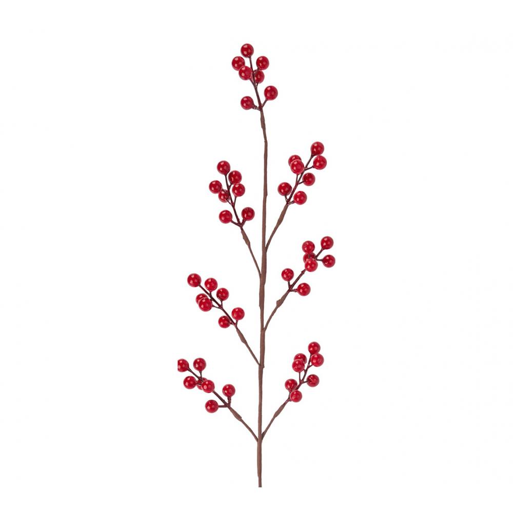 Κλαδί κόκκινα berries 75cm Zaros XM945