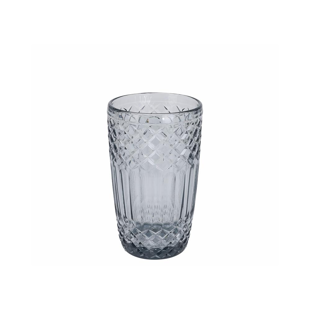 Ποτήρι νερoύ 380ml vintage grey,8x13cm Zaros KZ364
