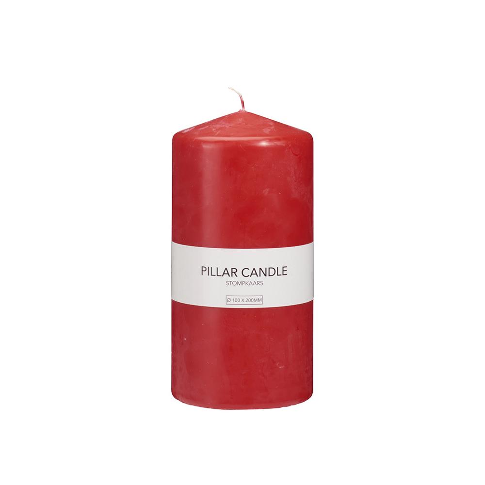 Kερί κορμος κοκκινο 10x20cm Zaros CA461