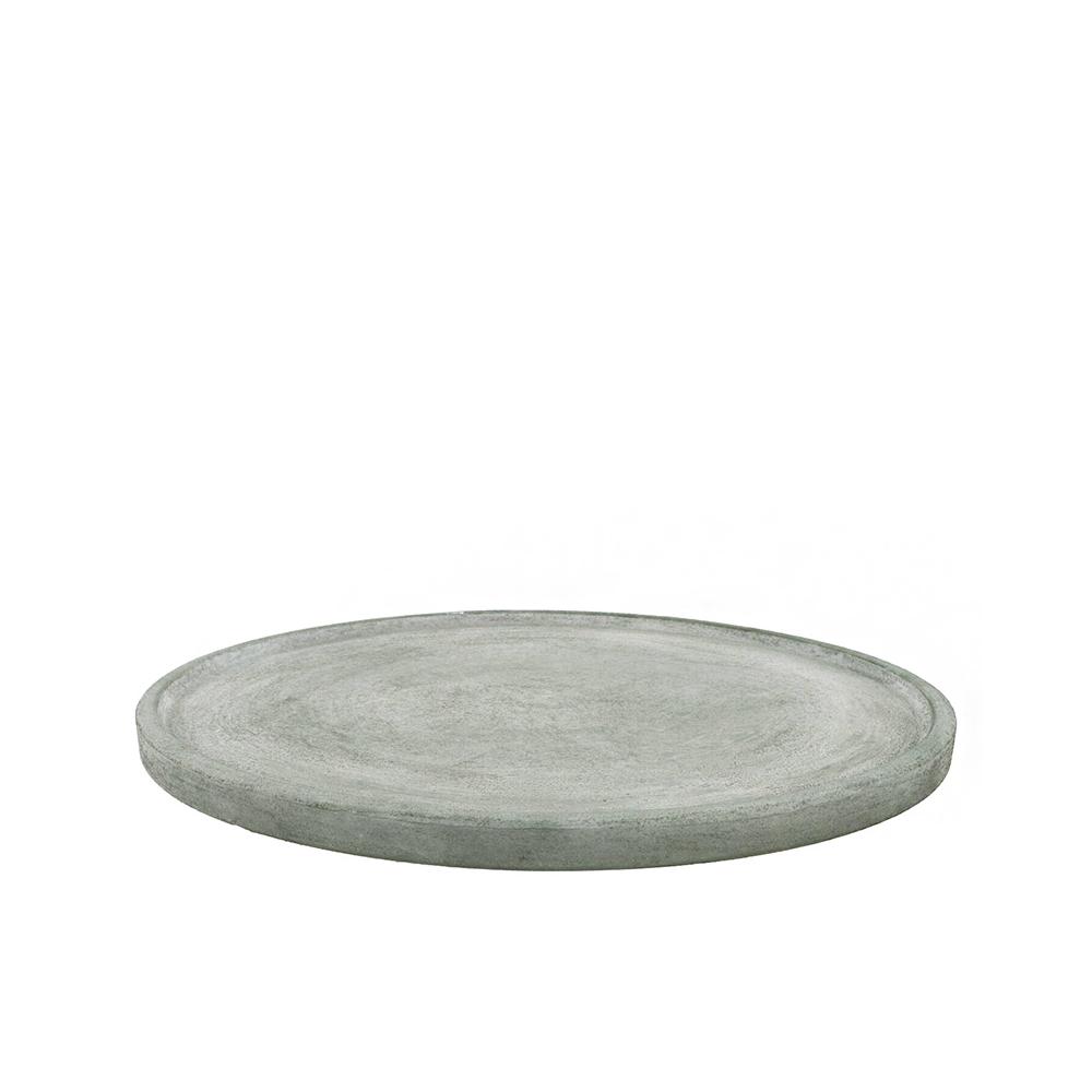 Κεραμική στρογγυλή βάση αν.γκρι 35cm Zaros DK113