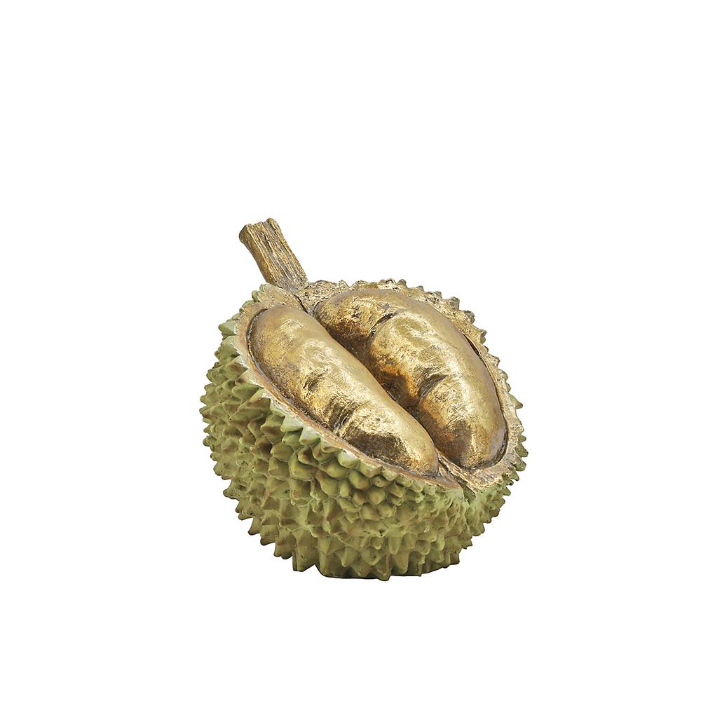 Eξωτικό φρούτο Durian πράσινο/χρυσό χρ.15cm Zaros TM429