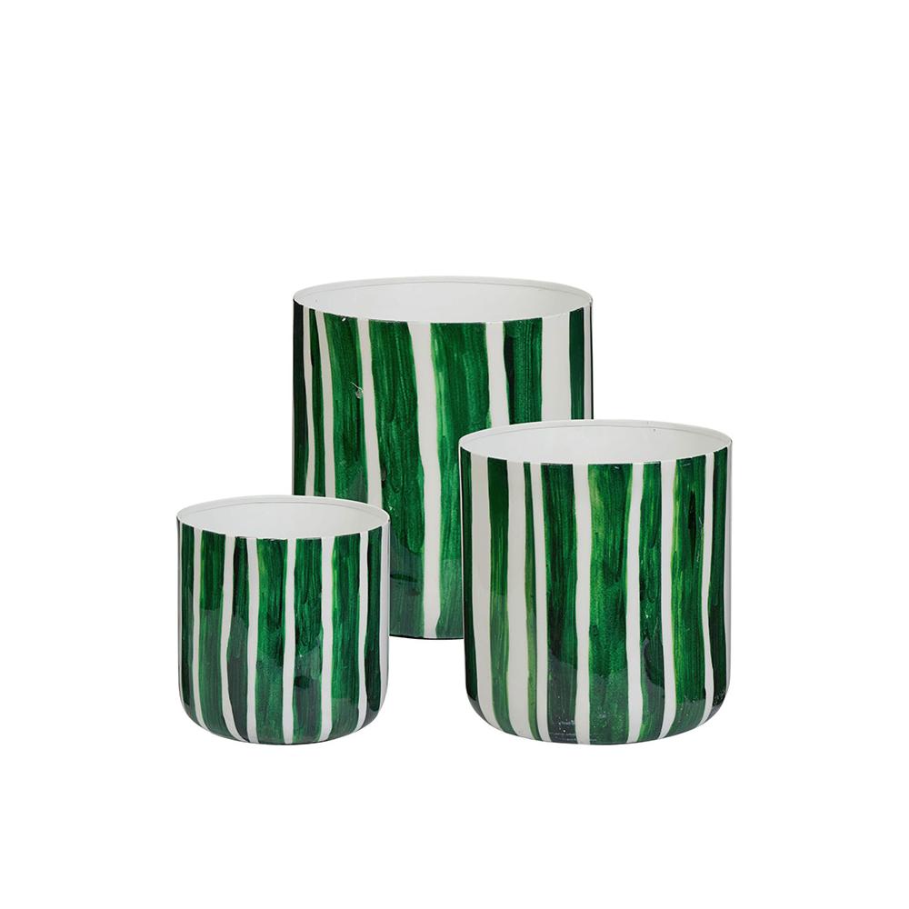 Εμαγέ κασπό σετ 3 τεμ. σχ.bamboo 16-21-23cm Zaros HE681