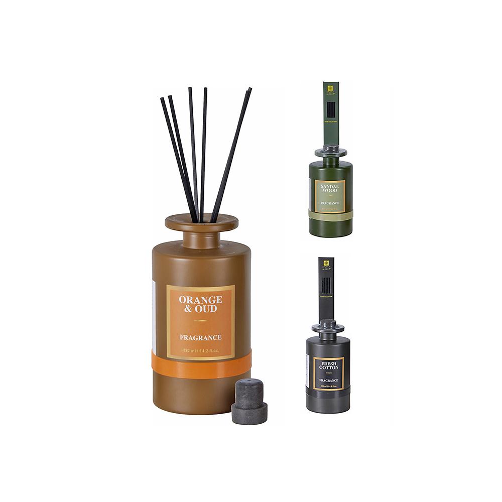 Αρωμ.έλαιο 420ml με στικς σε 3 αρωματα. 8,8x8,3x27,5 Zaros CA500