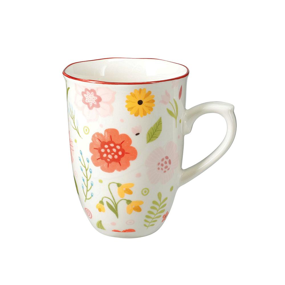 Κούπα 380ml σχ.flower,ακανόνιστο χείλος 9,2x9,2x11,8 Zaros KZ377