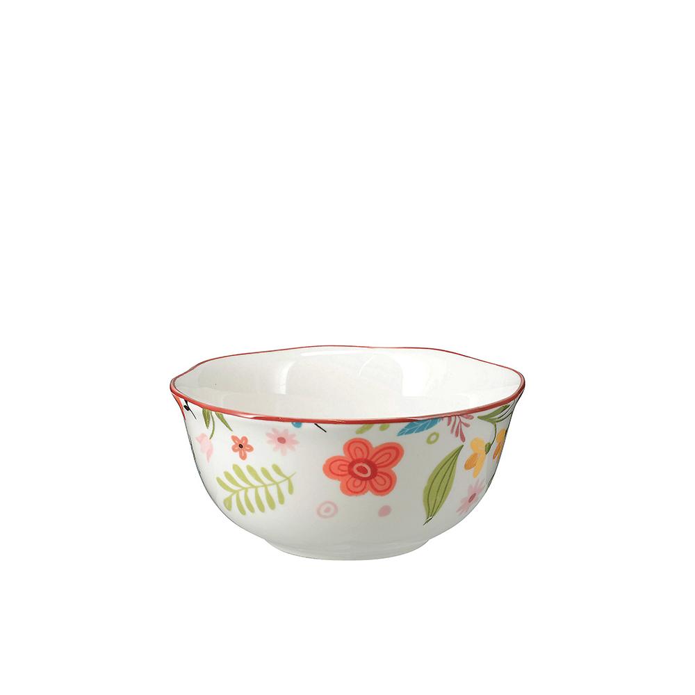 Μπολ 500ml σχ.flower,ακανόνιστο χείλος 14x14x6,3 Zaros KZ378