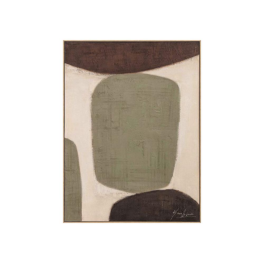 Ανάγλυφο Hand paint με κορνίζα 4,5cm,90x120cm Zaros PI386