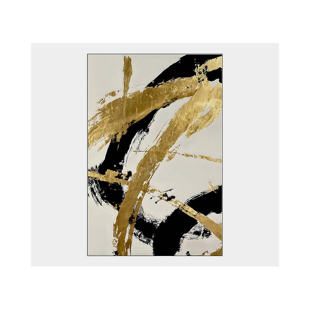 Αφηρημένο Hand paint με κορνίζα 3,8cm,80x100cm Zaros PI389