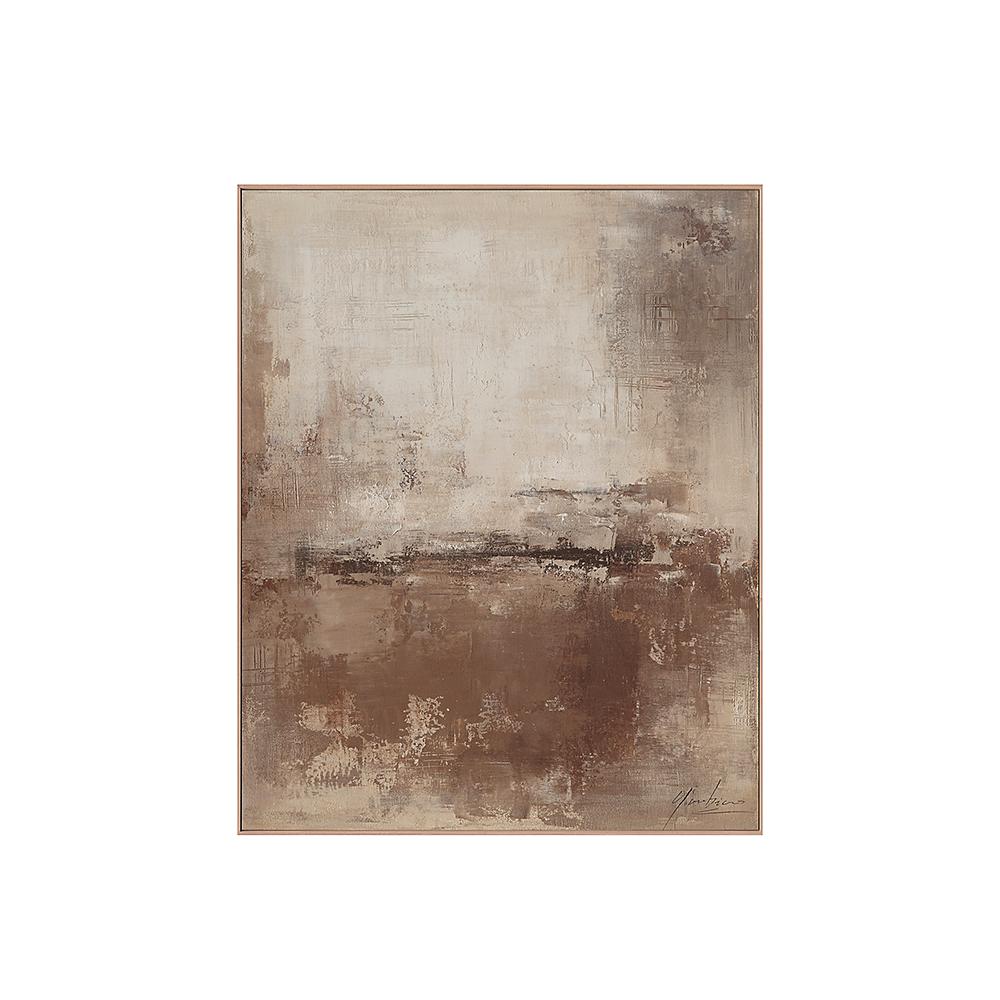 Αφηρημένο Hand paint με κορνίζα 3,8cm,80x100cm Zaros PI390