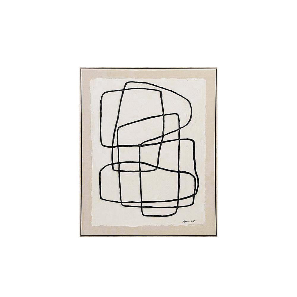 Χειροποίητος πίνακας με γραμμικό σχ.,60x80cm Zaros PI396