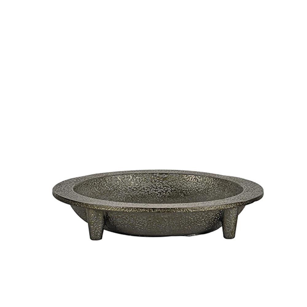 Μπολ σφυρήλατο με 3 πόδια μαύρο 33cm Zaros CT468