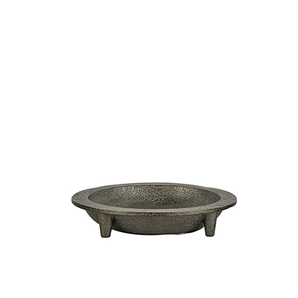 Μπολ σφυρήλατο με 3 πόδια μαύρο 25cm Zaros CT469