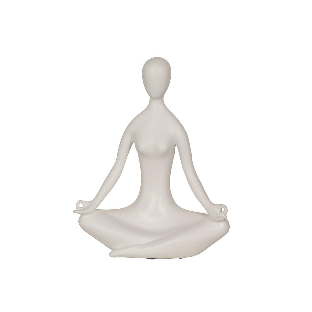 Διακοσμητική φιγούρα Yoga λευκό χρ.,24.5cm Zaros HE559-W