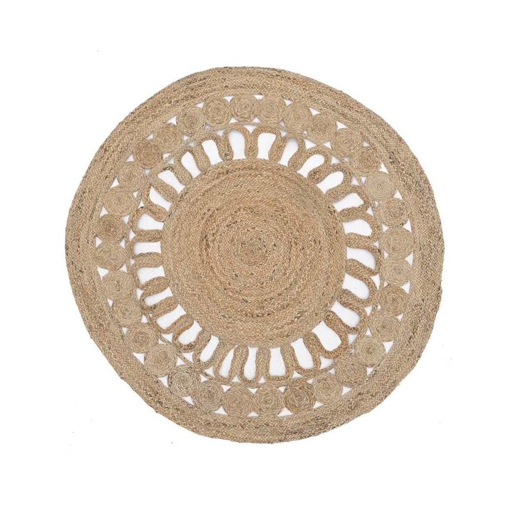 ΧΑΛΙ JUTE NATURAL Φ120 Inart 3-35-001-0001