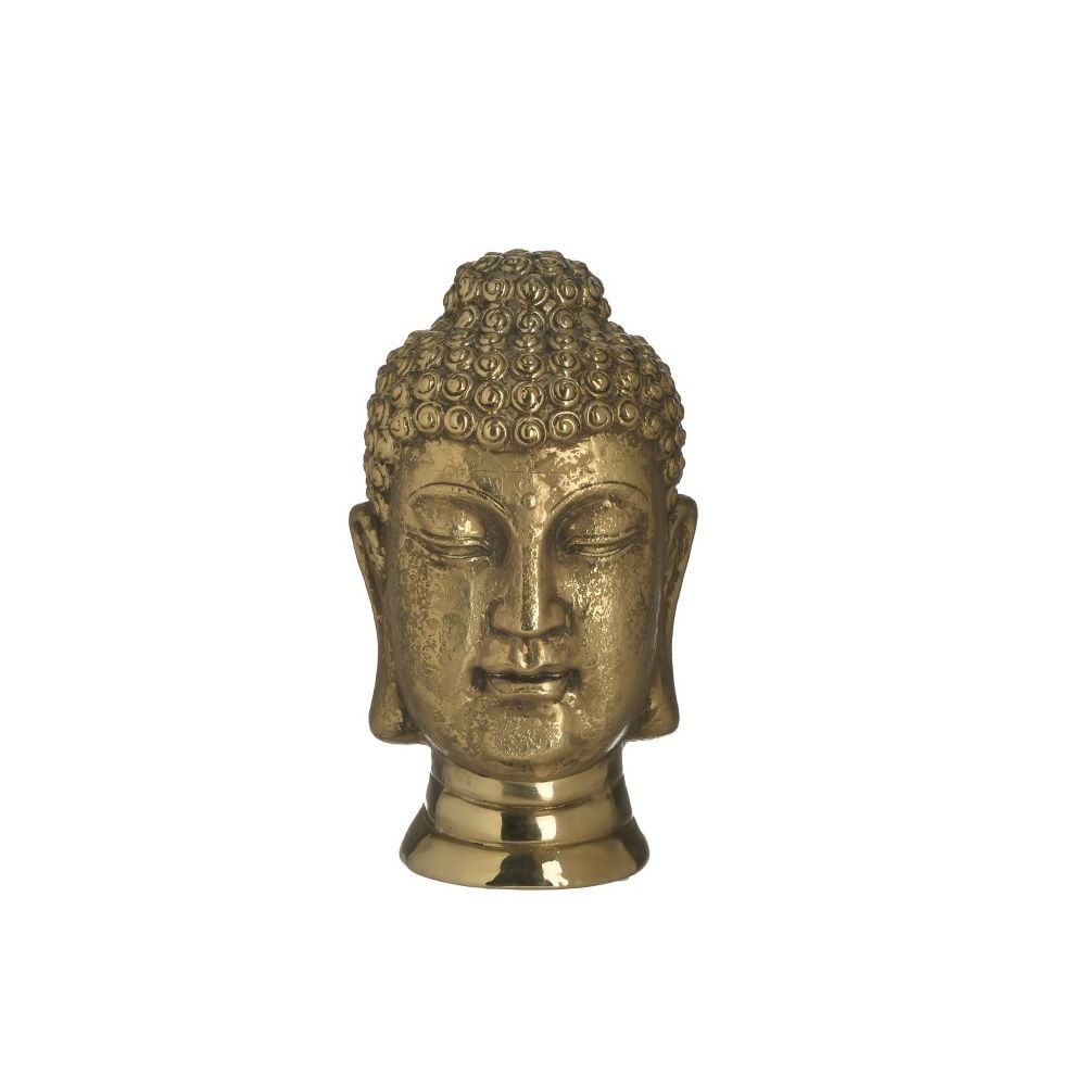 ΚΕΦΑΛΗ ΒΟΥΔΑ ΚΕΡΑΜΙΚΗ ΧΡΥΣΗ 15X14X26 Inart 3-70-619-0038