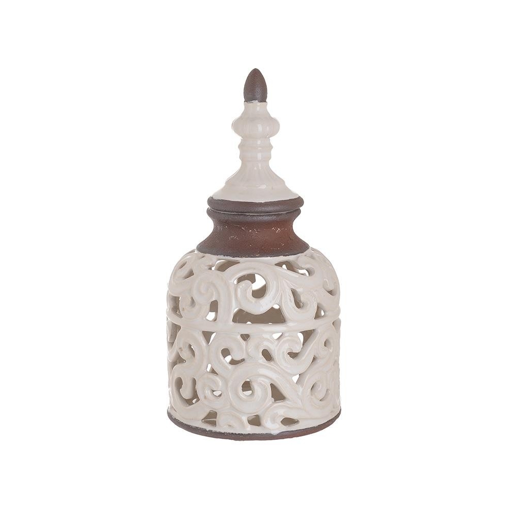 ΒΑΖΟ ΚΕΡΑΜΙΚΟ ΛΕΥΚΟ 15X15X30 Inart 3-70-663-0300