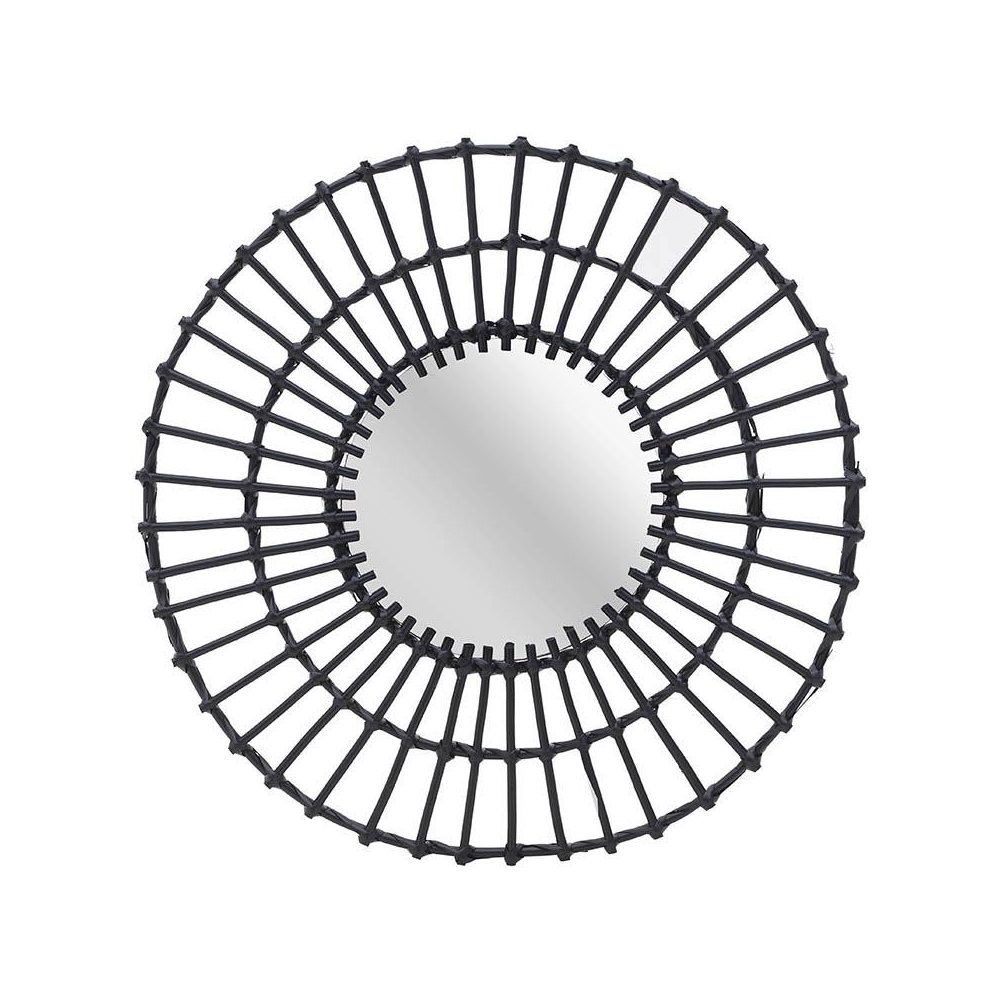 ΚΑΘΡΕΠΤΗΣ ΤΟΙΧΟΥ ΜΠΑΜΠΟΥ ΜΑΥΡΟΣ Δ60 60x4x60 Inart 3-95-261-0144