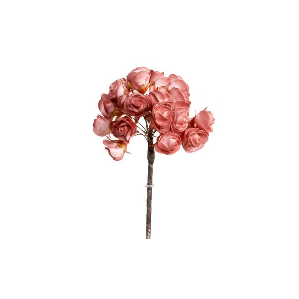 Artekko Roses Bouquet Μπουκέτο με Τεχνητά Τριαντάφυλλα Λάτεξ Σομόν (5x5x20)cm Artekko 304-2044
