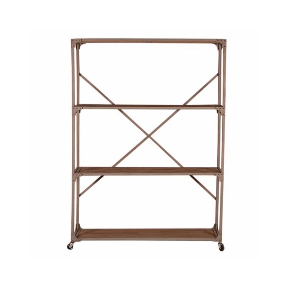 Ραφιέρα ξύλινη με μεταλλική βάση 120.00x35.00x167.00 Artekko 305-2019