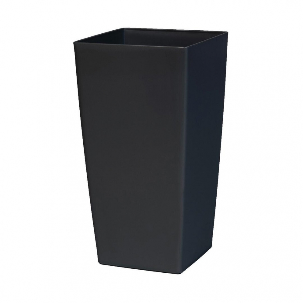 Κασπώ Fiber Stone μαύρο σετ/2 (40x40xΗ90εκ / 30x30xH67εκ) Casa di Regali 3050004