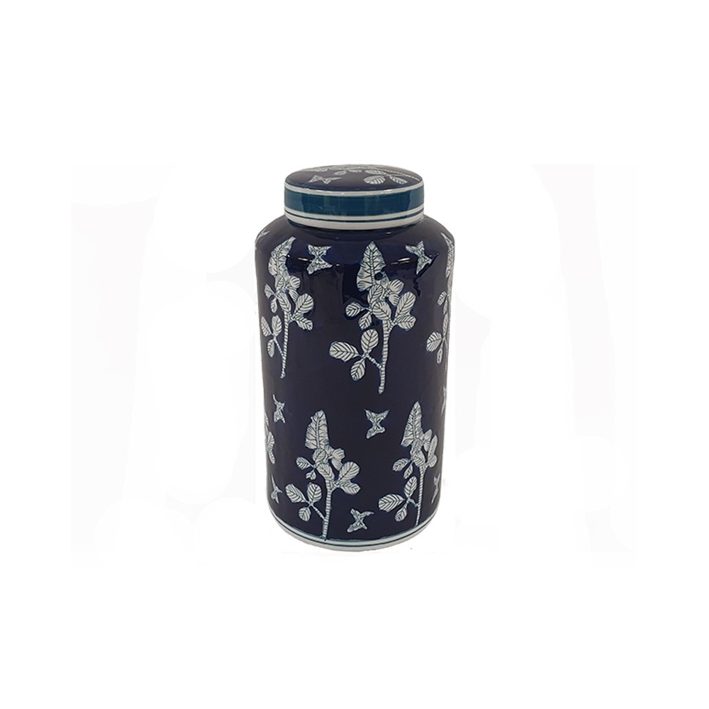 Ποτίς blue porc.flower 18Χ33,5εκ. Plastona 00.03.34009