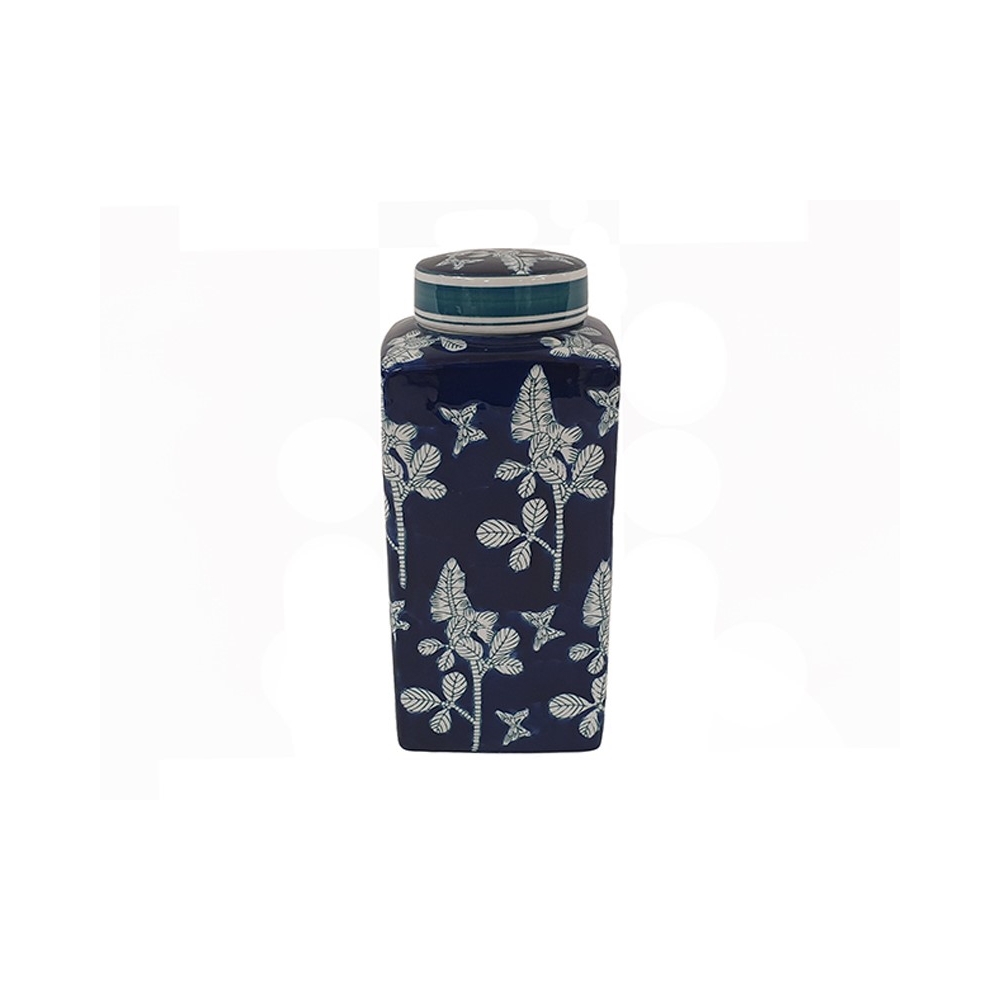 Ποτίς blue porc.flower 13,5Χ30,5εκ. Plastona 00.03.34011