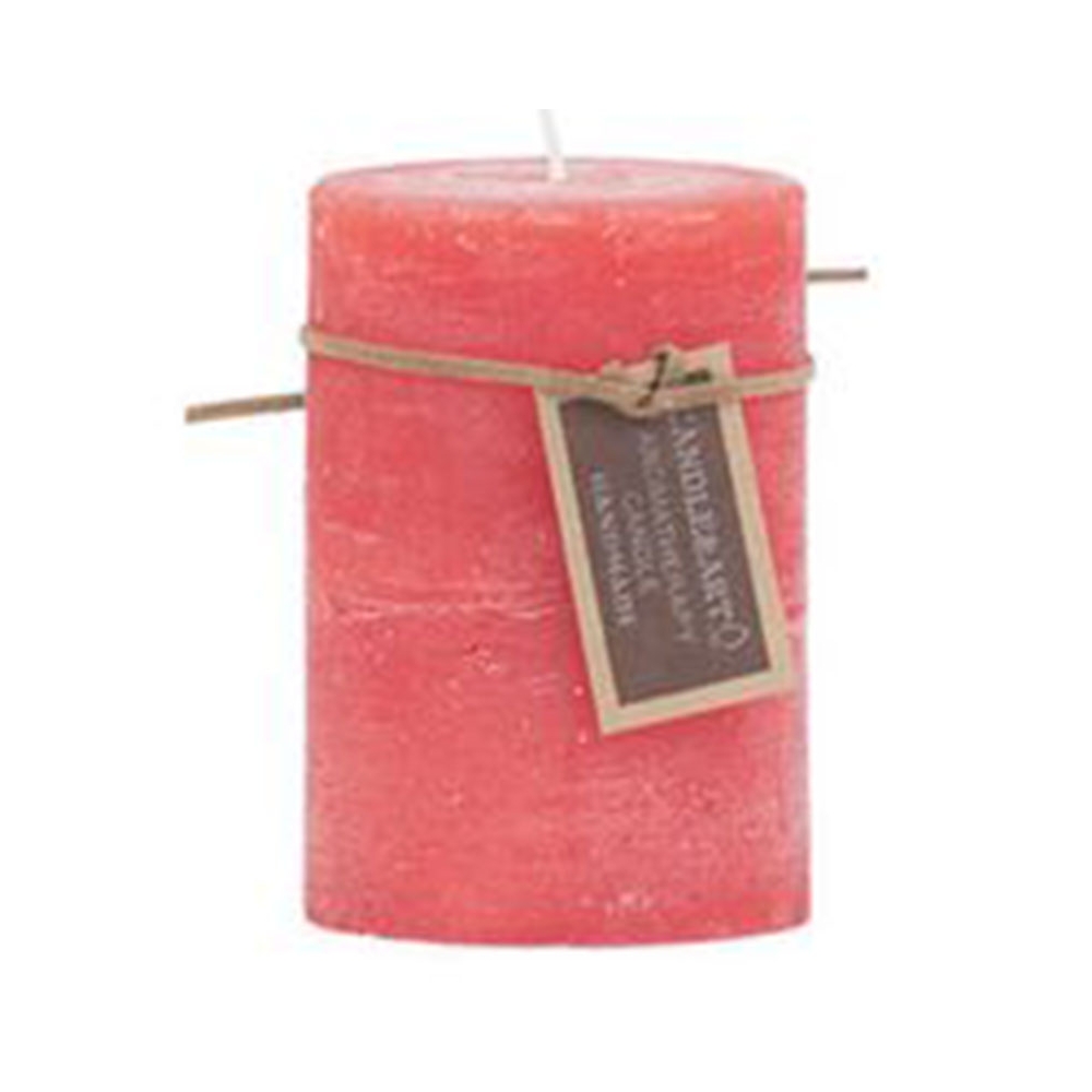 Artekko Candle Κερί Κόκκινο (7x7x10)cm Artekko 343-2015