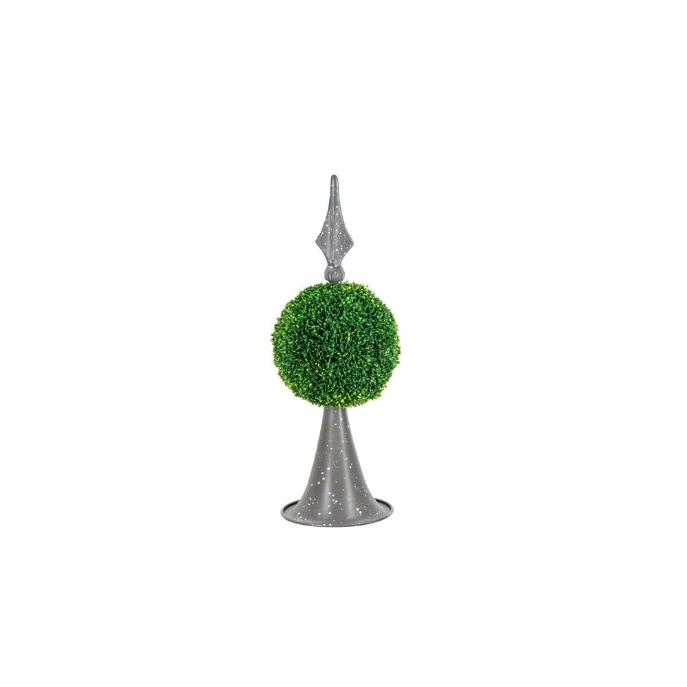 Artekko Boxwood Πράσινος Πλαστικός Τεχνητός Πύξος σε Μεταλλική Βάση (17.8x17.8x43.2)cm Artekko 35413-DS