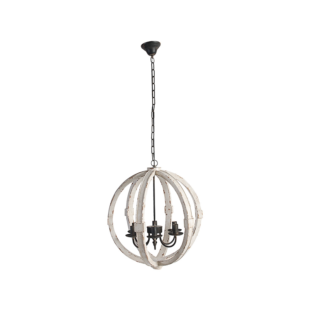 Artekko Ekeips Πολυέλαιος Ξύλινος  (57x57x66)cm Artekko 36407