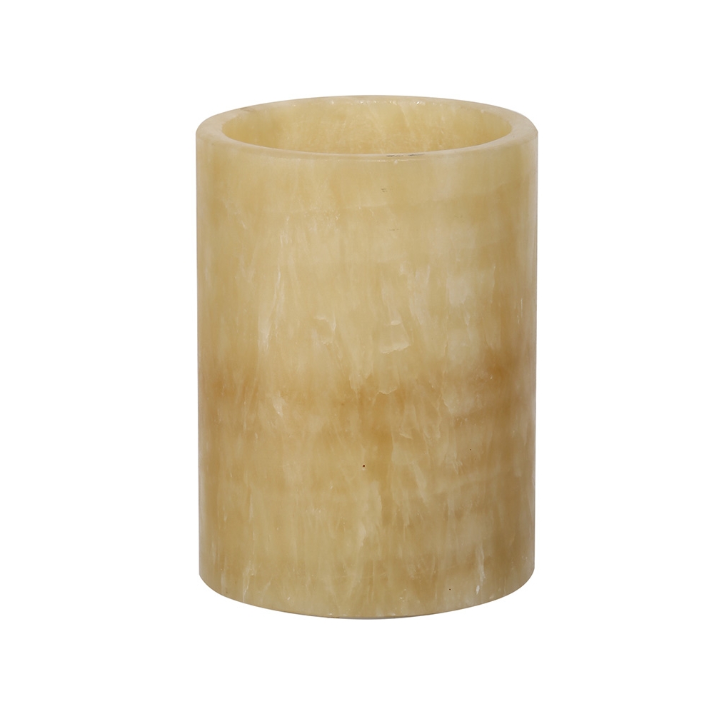 Artekko Marble Κερί Led σε Εκρού Μαρμάρινο Δοχείο (9.1x9.1x12.2)cm Artekko 39116