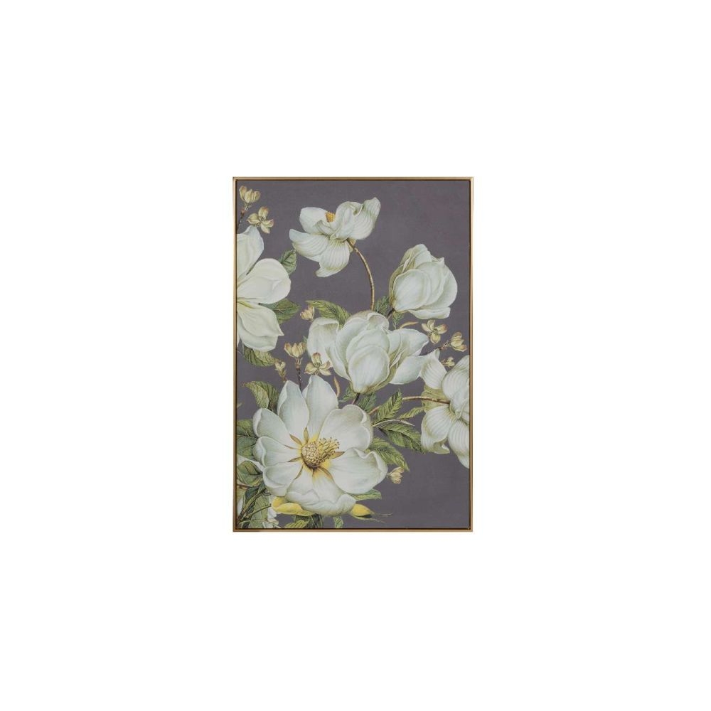 Artekko Flower Πίνακας MDF/Ύφασμα Μπεζ Γκρι/Λευκό (80x3.5x120)cm Artekko 44702