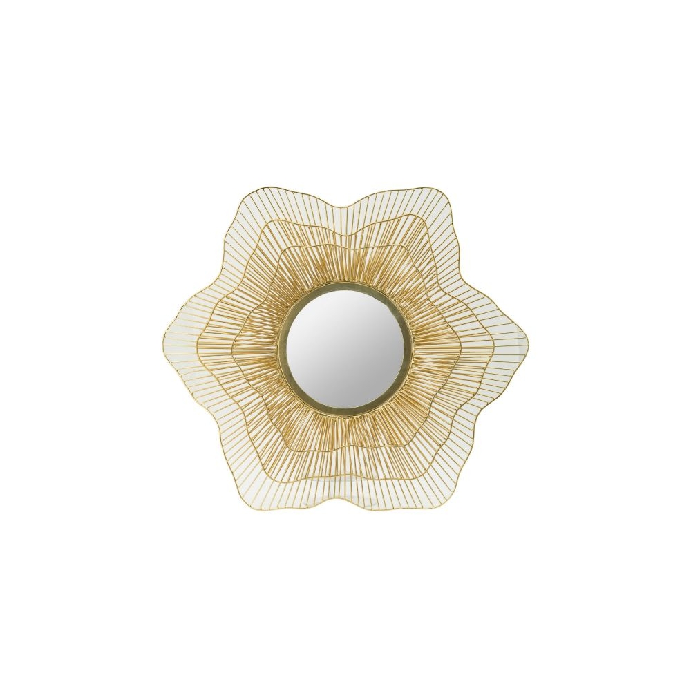 Artekko Mirror Χρυσός Μεταλλικός Καθρέπτης Τοίχου (68.6x6x68.6)cm Artekko 45065