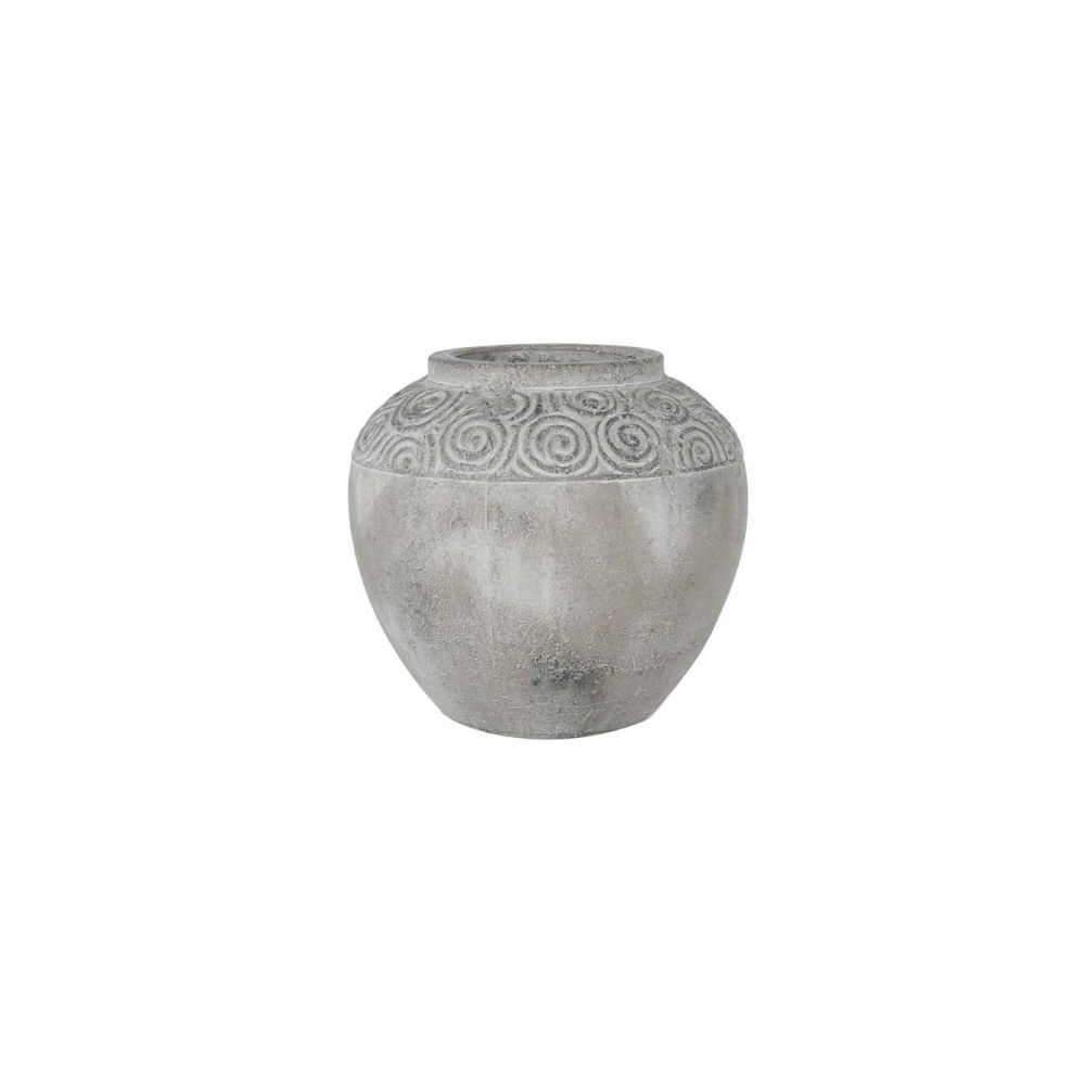 Artekko Pot Κασπώ από Τερακότα σε Γκρι Πατίνα (21x21x19.5)cm Artekko 460167