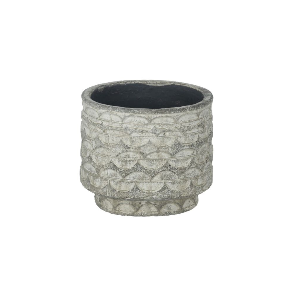 Artekko Pot Κασπώ από Τερακότα σε Γκρι Πατίνα (20x20x16.5)cm Artekko 460175