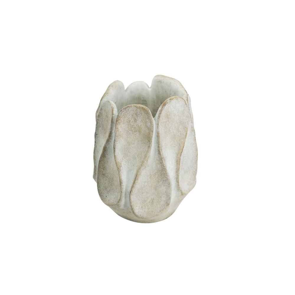 Artekko Cement Βάζο/Κασπώ Τσιμεντένιο Μπεζ (16x16x20)cm Artekko 460260