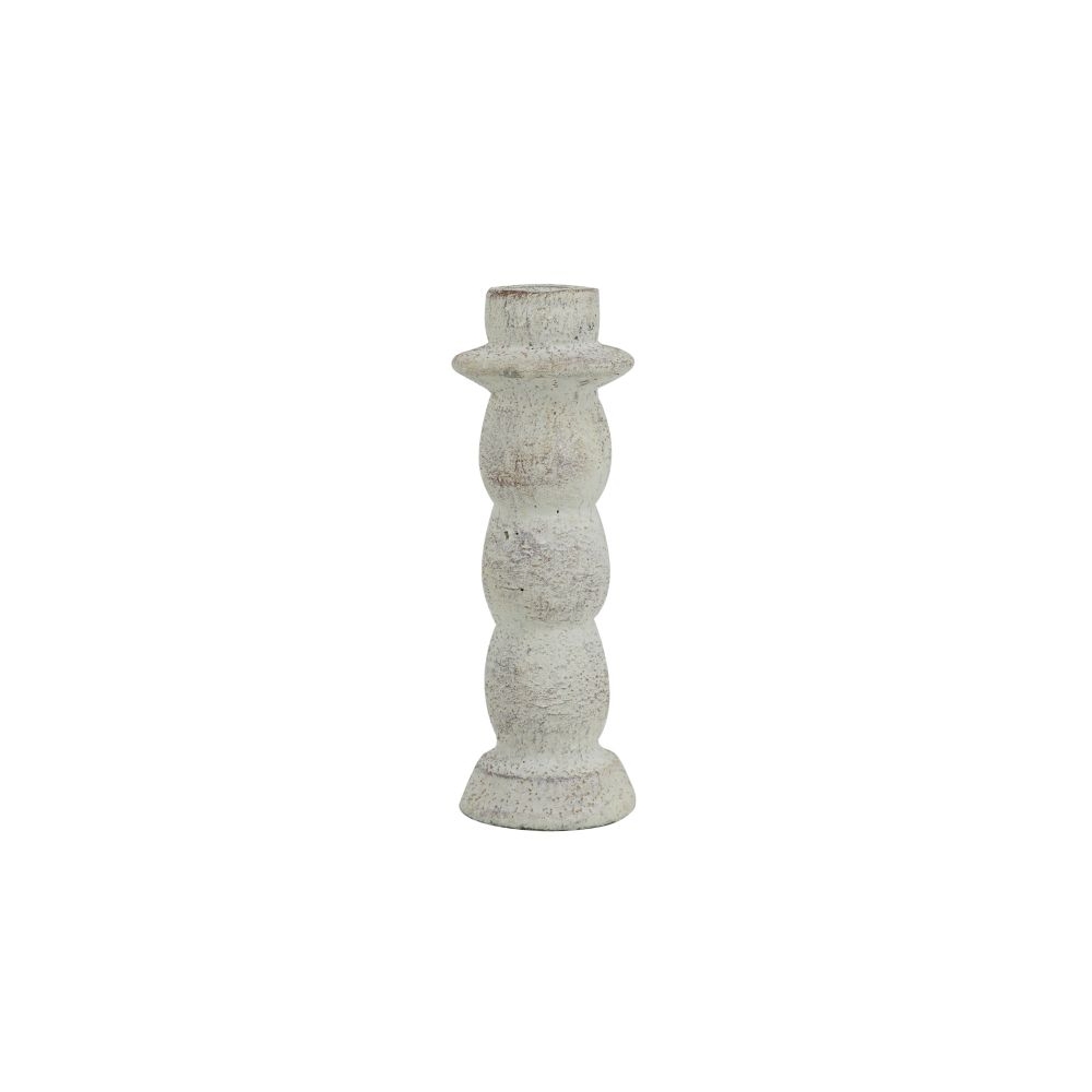 Artekko Cement Κηροπήγιο Τσιμεντένιο Λευκό (7.5x7.5x21.5)cm Artekko 460296