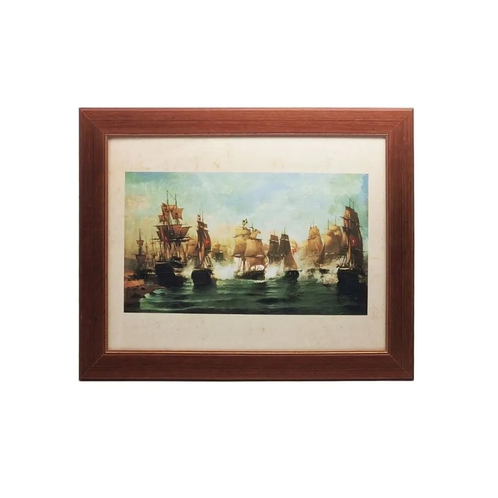 Artekko Artwork Κάδρο Ναυμαχία της Ναυπάκτου (47x37x2)cm Artekko 476-0033