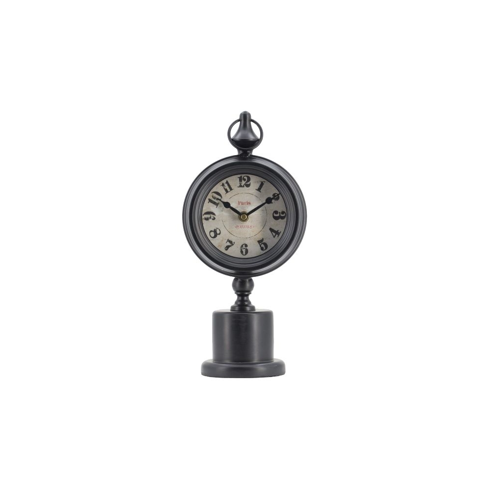 Artekko Clock Μαύρο Μεταλλικό Επιτραπέζιο Ρολόι (15.5x10.9x37.1)cm Artekko 48180