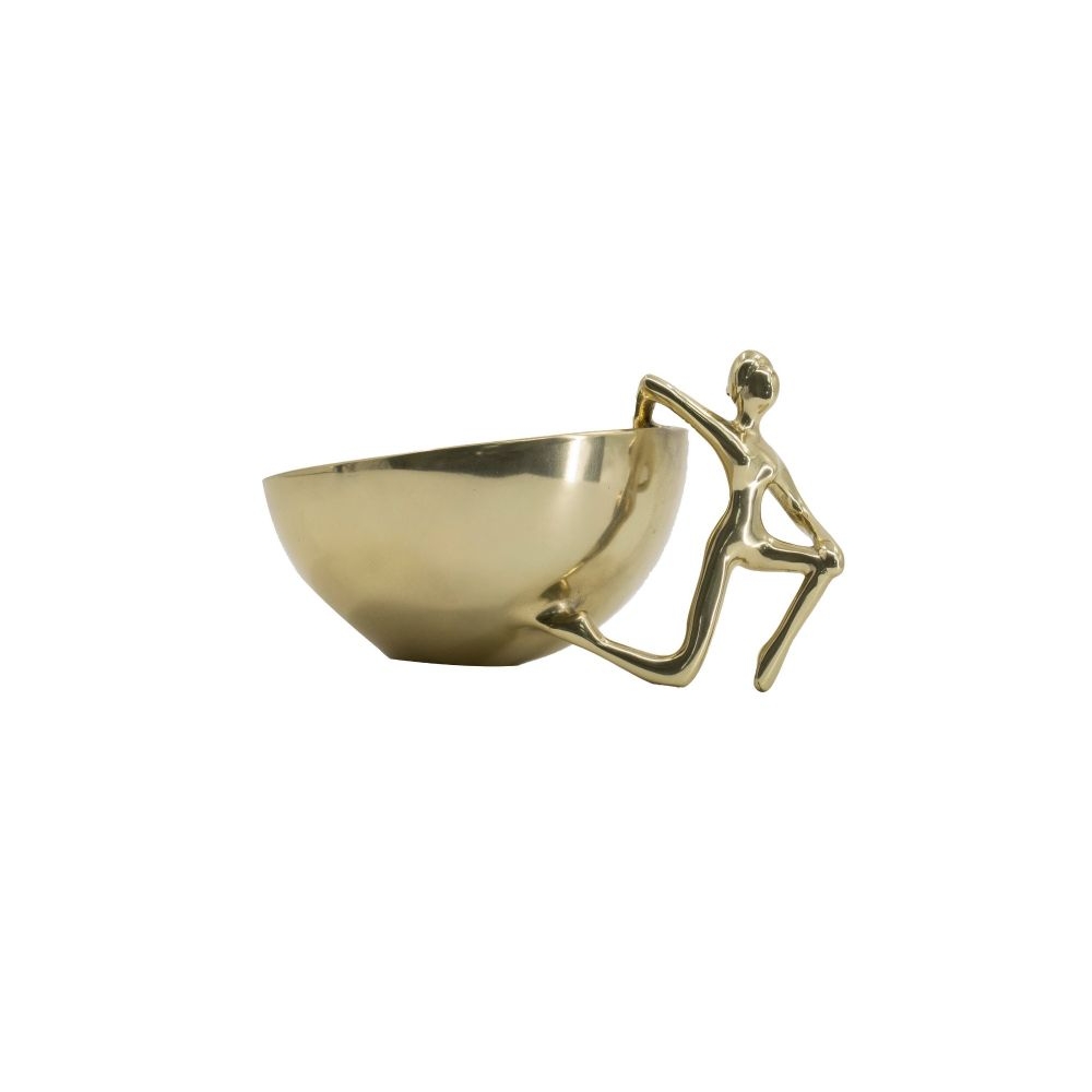 Artekko Figurine Χρυσό Μεταλλικό Διακοσμητικό Μπολ (17.8x13.3x10.5)cm Artekko 48447