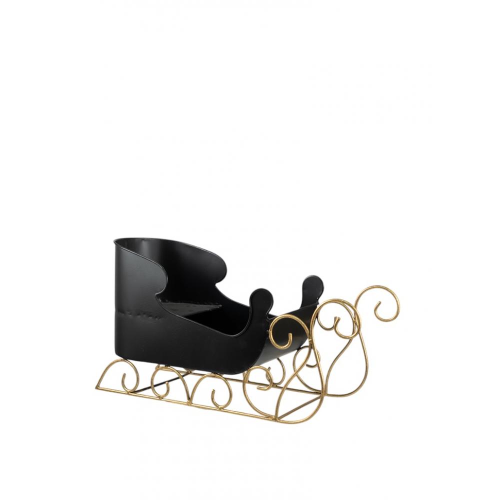 ΜΕΤΑΛΛΙΚΗ ΑΜΑΞΑ ΜΑΥΡΗ ΧΡΥΣΗ 48Χ18Χ26,5ΕΚ Idea Home 24.9.50352