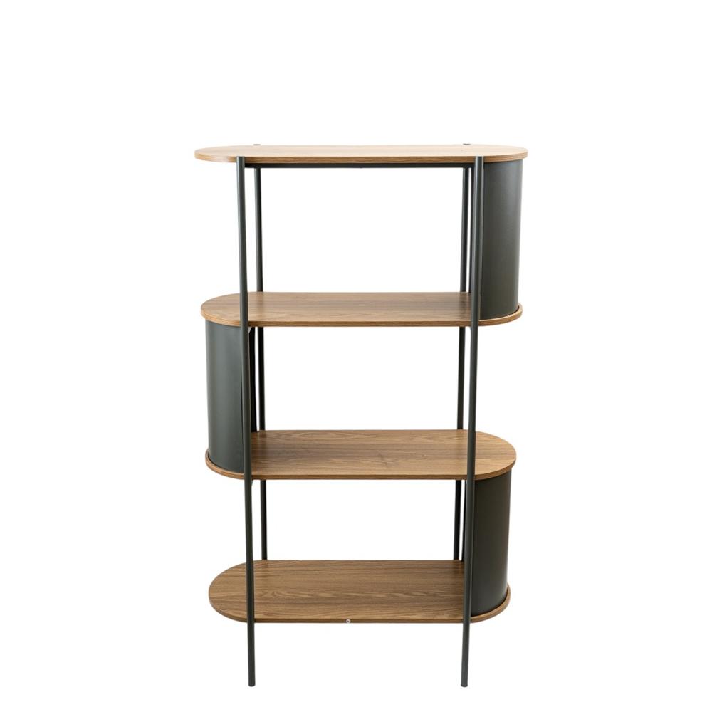 ΜΕΤΑΛΛΙΚΗ ΡΑΦΙΕΡΑ ΧΑΚΙ ΜΕ MDF PB 80Χ33,8Χ133,5ΕΚ Idea Home 26.18.53131