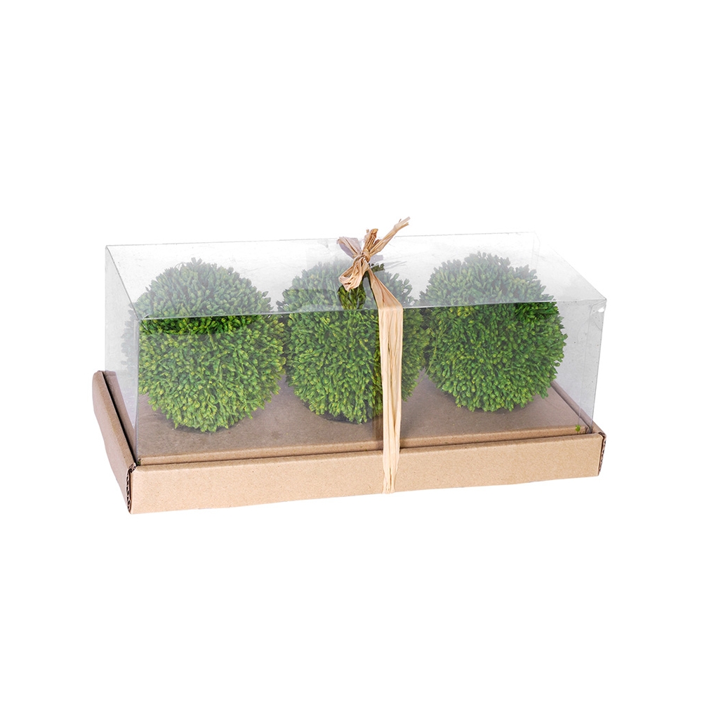 Artekko Boxwood Πράσινη Τεχνητή Μπάλα Πύξος (10.2x10.2x10.2)cm 3pcs Artekko 58203
