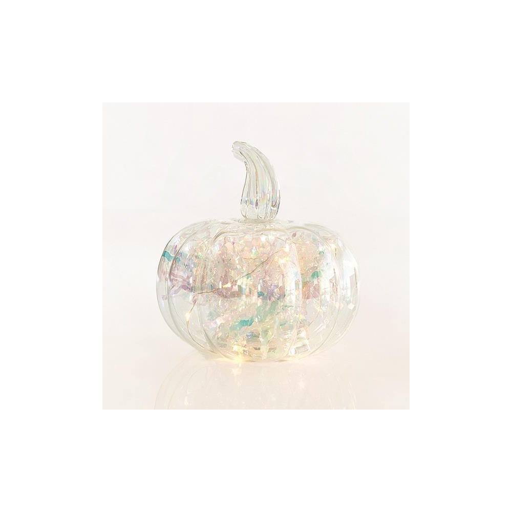ΚΟΛΟΚΥΘΑ ΓΥΑΛΙΝΗ, ΦΩΤΙΖΟΜΕΝΗ, 11.7cm Eurolamp 600-42343