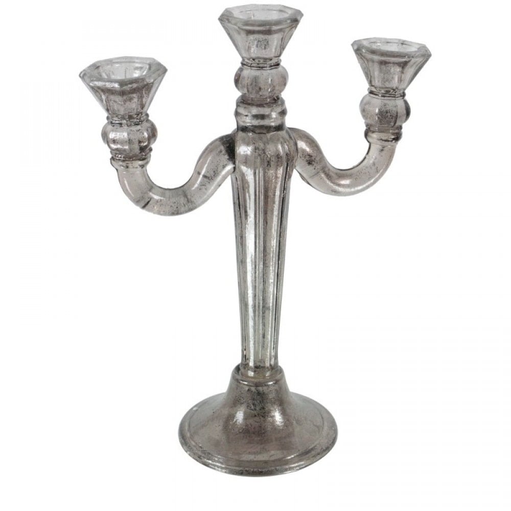 Κηροπήγιο vintage γυάλινο 22X6X30 Artekko 627-1006