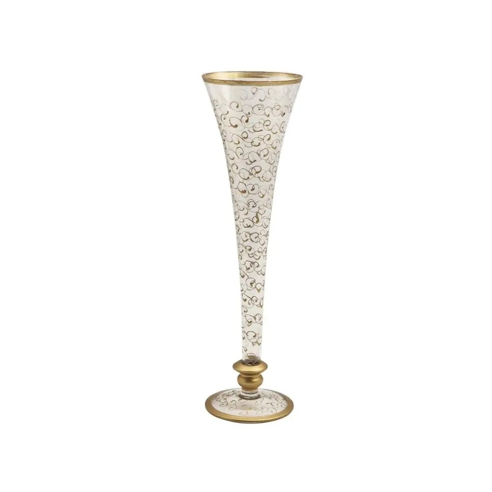 Artekko Fleur Διακοσμητικό Γυάλινο Βάζο 11cm 4.00x4.00x11.00 Artekko 639-0012