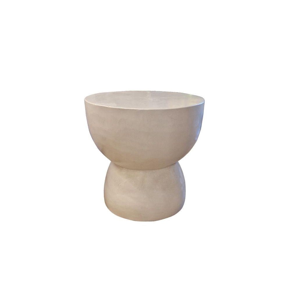 Artekko Solid Λευκό Βοηθητικό Τραπέζι από Terrazzo (Φ60x61)cm Artekko 667-4050